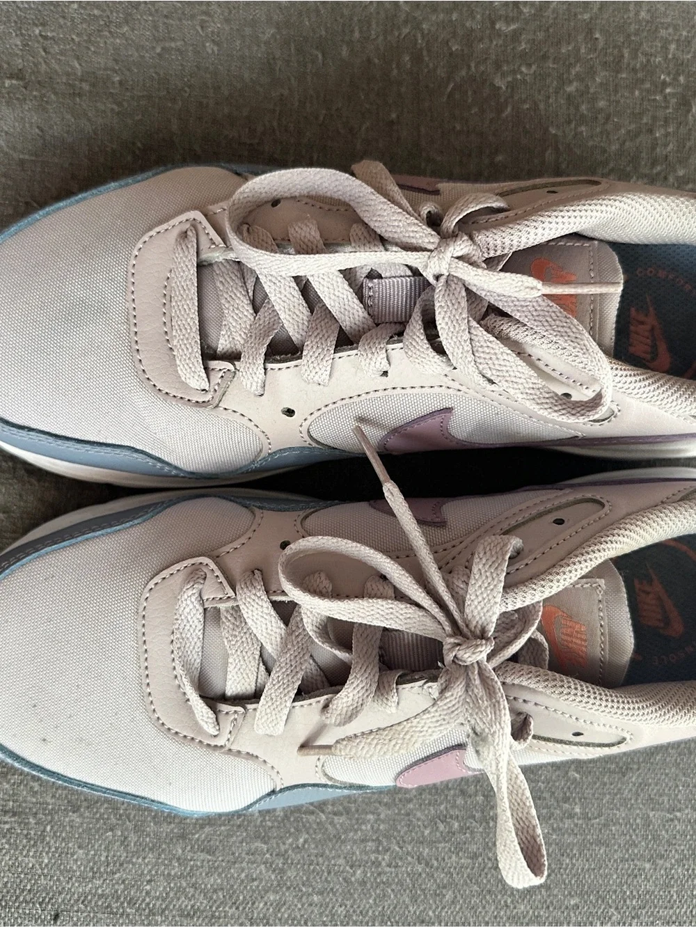 Nike Women's Air Max Lace-Up Sneaker in Mauve and Gray